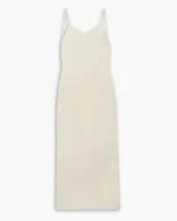 Savannah Morrow Ara open-back belted cotton and silk-blend midi dress - White White