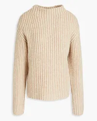 Vince Ribbed alpaca-blend turtleneck sweater - Neutral Neutral