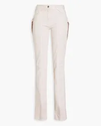 Valentino Garavani Studded high-rise straight-leg jeans - Pink Pink