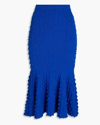 Stella McCartney Fluted cloqué midi skirt - Blue Blue