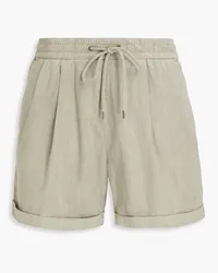 James Perse Pleated linen-blend shorts - Neutral Neutral