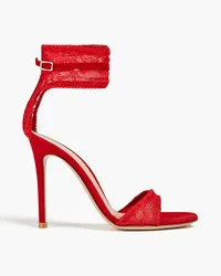 Gianvito Rossi Stretch-lace sandals - Red Red