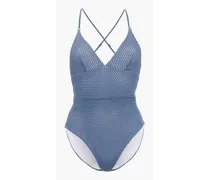 Valentina crochet swimsuit - Blue