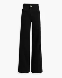 Frame Denim Tailored high-rise wide-leg jeans - Black Black