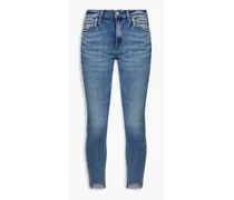 Rag & Bone Monterosso cropped high-rise skinny jeans - Blue Blue