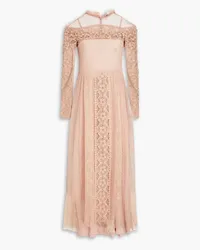 RED Valentino Lace midi dress - Pink Pink