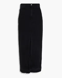 Derek Lam Faded denim midi skirt - Black Black