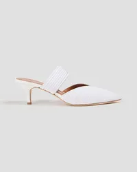 Malone Souliers Maisie pointelle-knit mules - White White