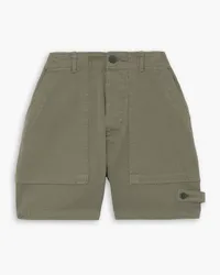 Fortela Jim herringbone cotton shorts - Green Green