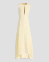 Peter Do Wool-blend twill maxi dress - White White