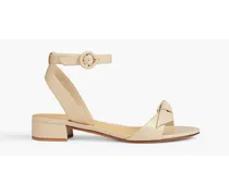 Clarita 30 bow-embellished leather sandals - White