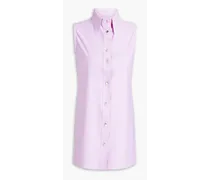 Rea stretch mini shirt dress - Purple