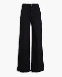 Paige Harper high-rise wide-leg jeans - Black Black