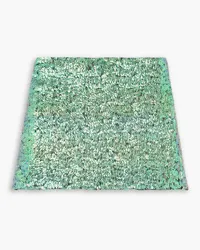 Helmut Lang Sequined mesh mini skirt - Green Green