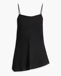 Theory Asymmetric crepe de chine camisole - Black Black