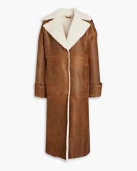 ROTATE Birger Christensen Osila shearling coat - Brown Brown