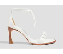 Clarita 85 knotted leather sandals - White