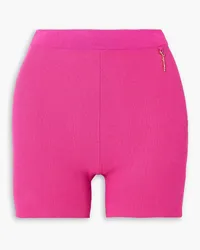 Jacquemus Pralu embellished ribbed-knit shorts - Pink Pink