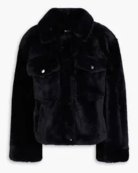 Yves Salomon Shearling jacket - Blue Blue