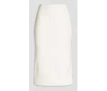 Dianlee cotton-blend midi skirt - White