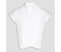 Adelaide cotton-poplin shirt - White