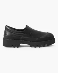 Proenza Schouler City rubber-trimmed leather loafers - Black Black