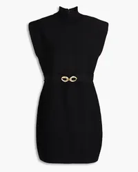 Rebecca Vallance Braque embellished jacquard-knit mini dress - Black Black