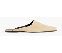 Suede slippers - Neutral