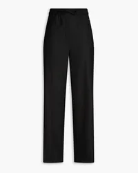 Sandro Pinstriped twill wide-leg pants - Black Black