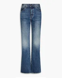 Nili Lotan Faded high-rise bootcut jeans - Blue Blue