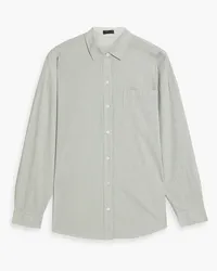 ATM Pinstriped cotton-poplin shirt - Green Green