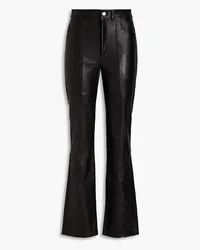 WANDLER Leather straight-leg jeans - Black Black