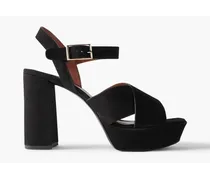 Myradia suede platform sandals - Black