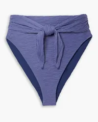 Mara Hoffman Goldie stretch-jacquard high-rise bikini briefs - Purple Purple