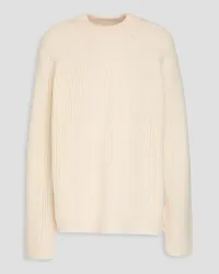 NAADAM Ribbed wool and cashmere-blend sweater - White White