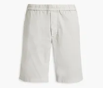 Supima cotton-blend canvas shorts - Gray