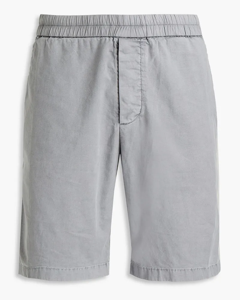 James Perse Supima cotton-blend canvas shorts - Gray Gray