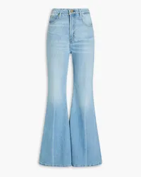 Frame Denim Faded high-rise flared jeans - Blue Blue