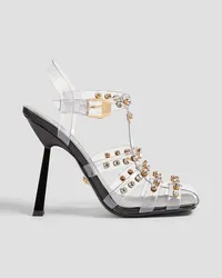 Versace Embellished PVC sandals - White White