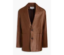 Condes leather blazer - Brown