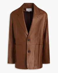 Studio Nicholson Condes leather blazer - Brown Brown