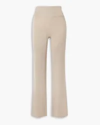 Holzweiler Ribbed merino wool straight-leg pants - Neutral Neutral