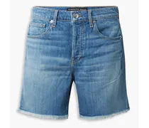 Shiloh frayed denim shorts - Blue
