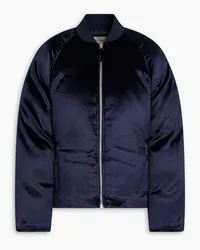 Loulou Studio Lafu velvet bomber jacket - Blue Blue