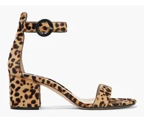 Versilia 60 leopard-print calf hair sandals - Animal print