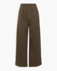 Fortela Fiona cotton-twill straight-leg pants - Brown Brown