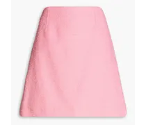 Cotton-blend bouclé-tweed mini skirt - Pink