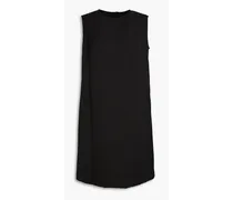 Flared cloqué mini dress - Black