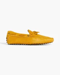 TOD'S Gommino suede driving shoes - Yellow Yellow