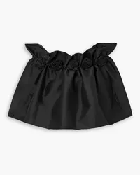 BERNADETTE Tilly off-the-shoulder embellished crepe blouse - Black Black